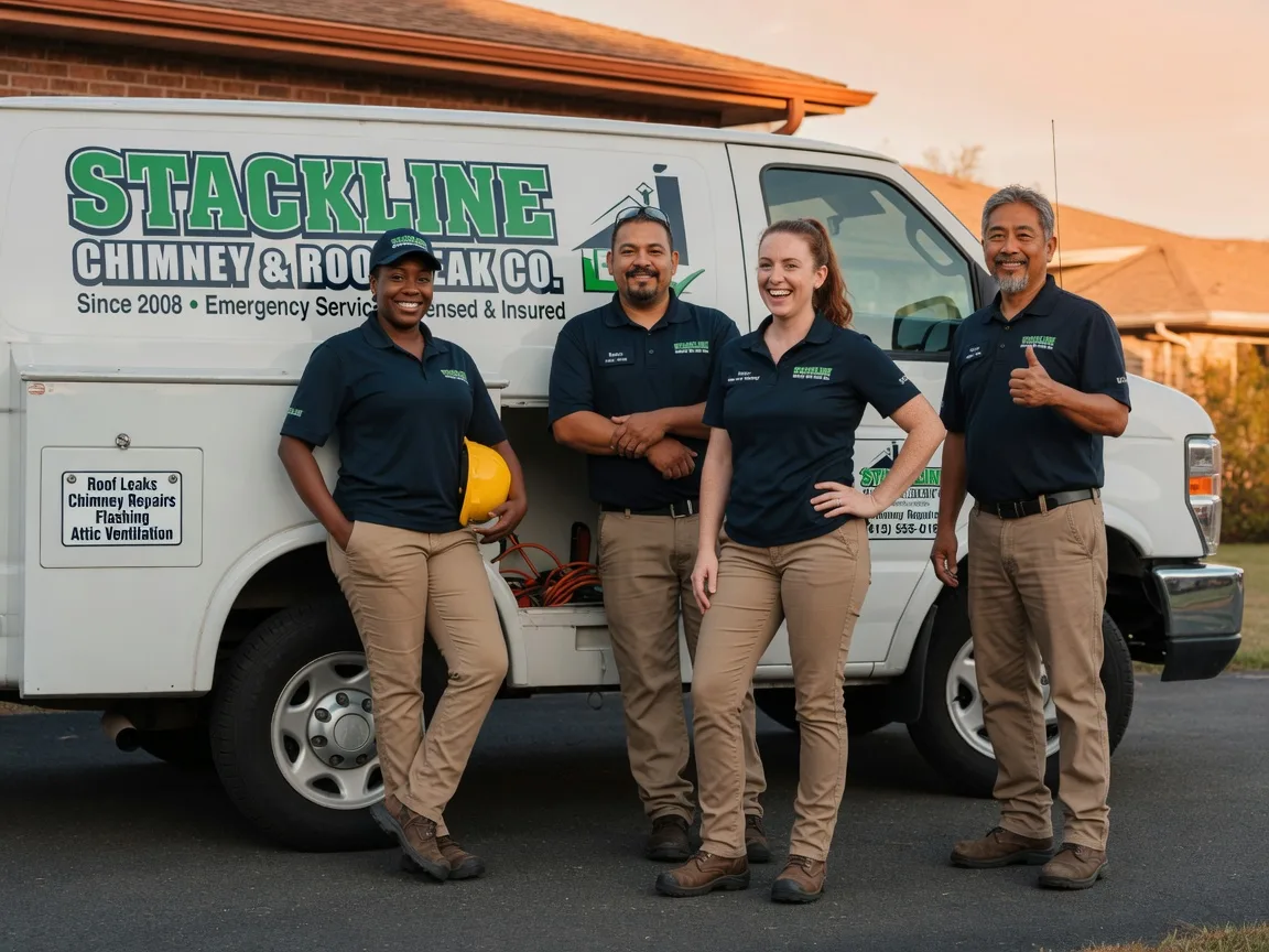 Chimney flashing repair company in Downsville, LA